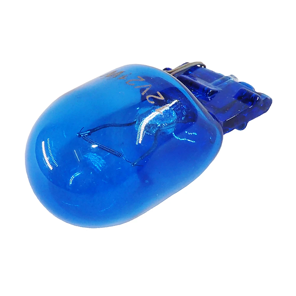 7443 Halogen Bulb  Chrome Sliver Bulb  Blue color  amber color  Car Dome Light Customized W21/5W 7443