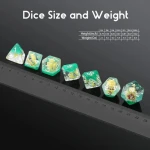 7pcs Playing Dice Set D4 D6 D8 D10 D12 D% D20 Custom Dnd Dice Dungeon and Dragon Dice Set D&D for TTRPG