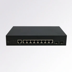 8 GE RJ45 port/2 GE SFP port Ethernet switch 12V standard power supply network switch