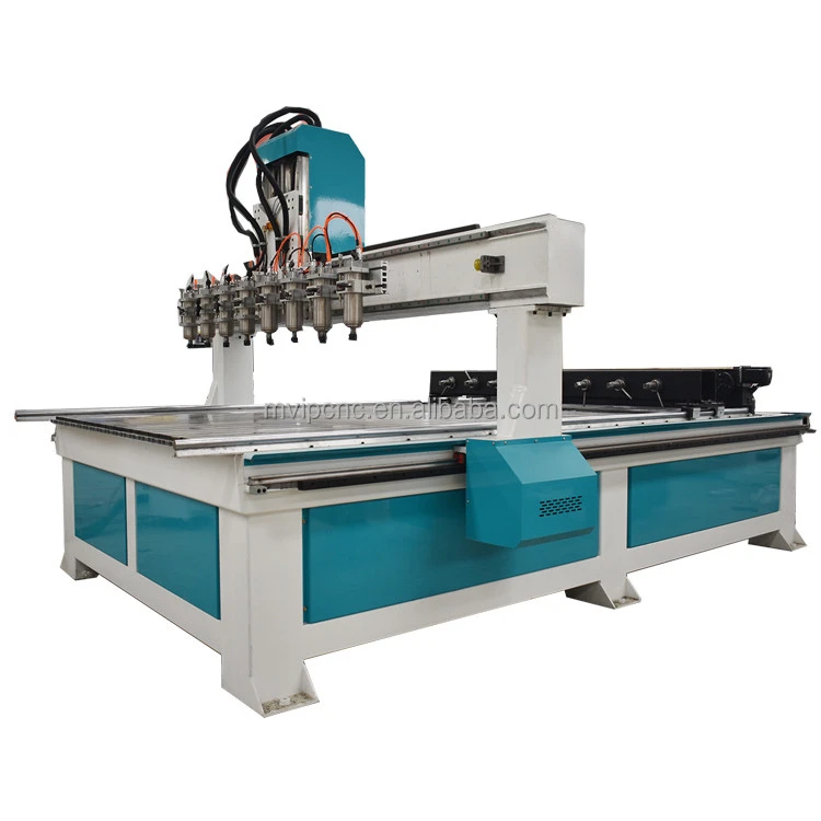 8 Spindle 8 rotary with flat table cnc router cricket bat manufacturing 8 spindle router machine multi spindle drilling machine