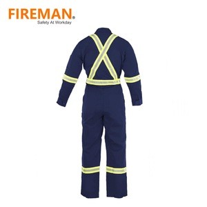 88/12 cotton/nylon Flame Resistant FR High Visibility Hi Vis uniform Coverall