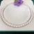 Import 9-10mm Round Shaped White Color Freshwater Pearl Strong Light  Pearl Necklace from China