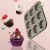 Import 9 cups Carbon Steel Cupcake  Coating Muffin Pan NonStick Bakeware Muffin Cake Baking Pan from China