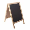 9.6x16inch Vintage Free Standing Wooden Easel Chalkboard A-Frame, Rustic Style Two-Side Wood Frame Blackboard