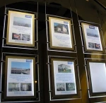 A4 Single Side Acrylic Poster Frame Display Cable Wire Kits,LED Window Displays Advertising Lightbox for Real Estate Agent