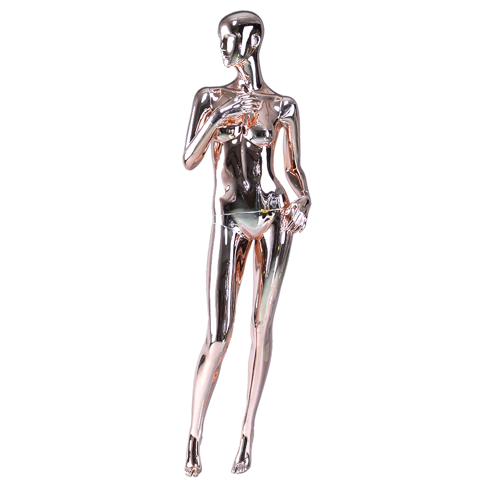 abstract plating chrome women sexy nude painting full female mannequin