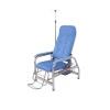 Adjustable Medical Stainless Steel Clinic Transfusion Chair Hospital Infusion Chair with I.V pole