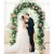 Aerwo Metal Wedding Arch Flower Photo Door Backdrop Round Garden Plant Arch for Rustic Wedding Party Favors Decoration