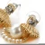Import AIDAILA Fine Jewelry Romantic Gold Shell Pave Diamond Drop Earrings With Pearl from China