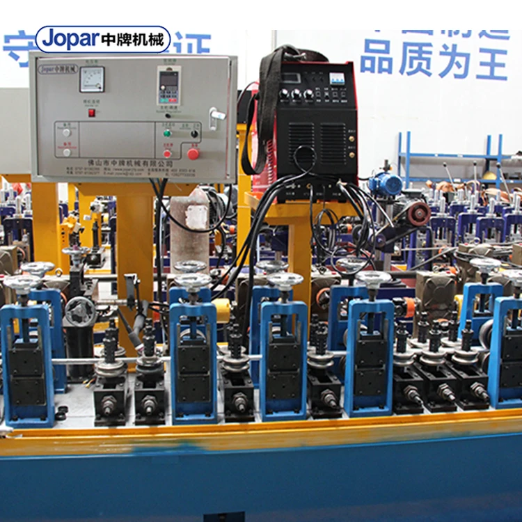 Aluminum stainless steel 201 304 316  welded pipe production line Scaffolding tube pipe making machine
