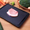 Aluminum thaw frozen food rapid quick magic defrost board fast thawing meat plate defrosting tray Amazon supplier