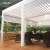 Import Aluno Exterior Waterproof Motorized Metal Gazebo Pergola With LED Light and Blinds from China