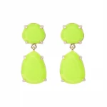 Amazon Explosion Simple Classic Style Neon Colorful  Rhinestones Resin Earring Jewelry