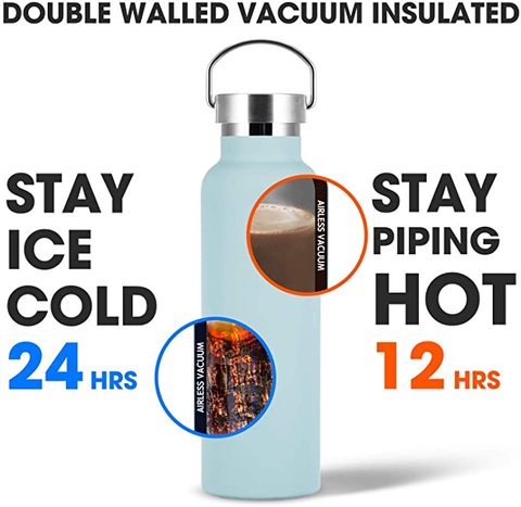 Buy Amazon Hot Bpa Free Stainless Steel Water Bottle Vacuum Flask Wide ...