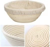 Amazon Hot Sale 10 Inch Bread Proofing Basket Set With Bread Lame Dough Scraper And Linen Liner Cloth