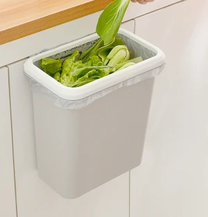 Amazon Hot Sale Plastic Garbage Bin Kitchen Trash Can, Wall Mountable Waste Bins