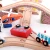 Import Amazon hot sales DIY track train game montessori track puzzle toy educational kids jigsaw puzzle toy from China