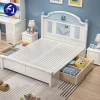 American simple new fashion Solid wood furniture children boy bed