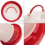 Animal farm equipment chicken feeders and drinkers with plastic handle on sale