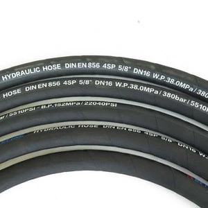 Anti Aging Heavy Construction Machinery Industrial Synthetic Hydraulic Rubber Hose 4SP 4SH 3/4 inch