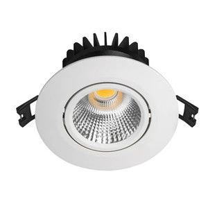 Anti glare CRI80/90/97 15-60 degree recessed 8W LED ceiling spotlight