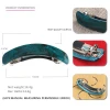 Arched Acetate Hair Barrette Clip Unique Design Strong French Barrette Ladies Fashion Hair Jewelry