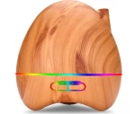 Aroma Diffuser for Essential Oil Large Room Humidifier Aromatherapy Ultrasonic 300ml Wood Grain Color House Home Office