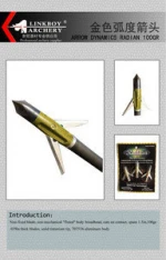 ARROW DYNAMICS RADIAN 125gr BROADHEADS Original Packaging compound cross bow arrowhead 8/32T archery hunting &shooting