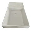 Artificial Stone Resin Acrylic Beige Bathroom Cabinet Wash Basin Vanity Countertop Sinks