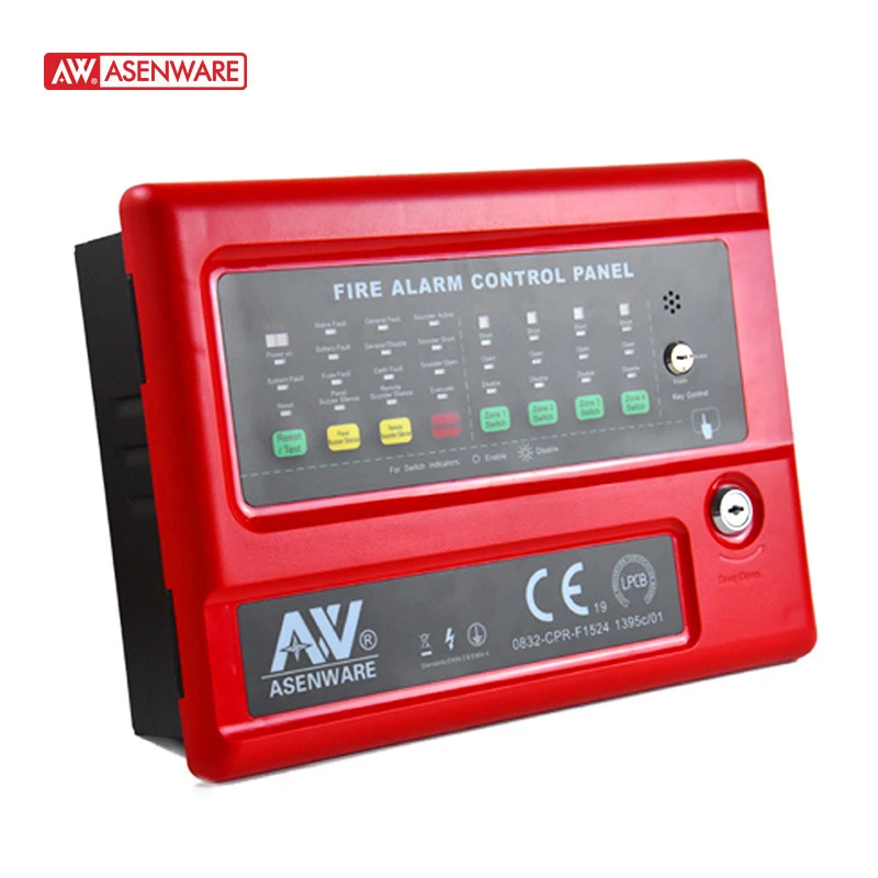 ASENWARE 2 Zone Conventional Fire Alarm Control Panel With LED Indicator