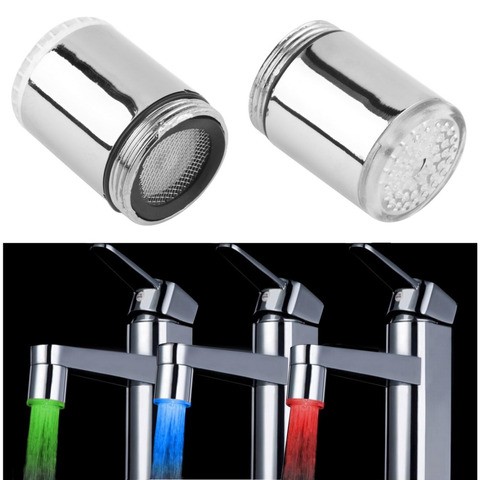 Automatic Bathroom Smart Water Taps Water Glow LED Faucet Light