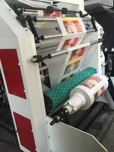 Automatic High Speed 4 Color Plastic Bag Flexographic Printers Flexo Printing Machine