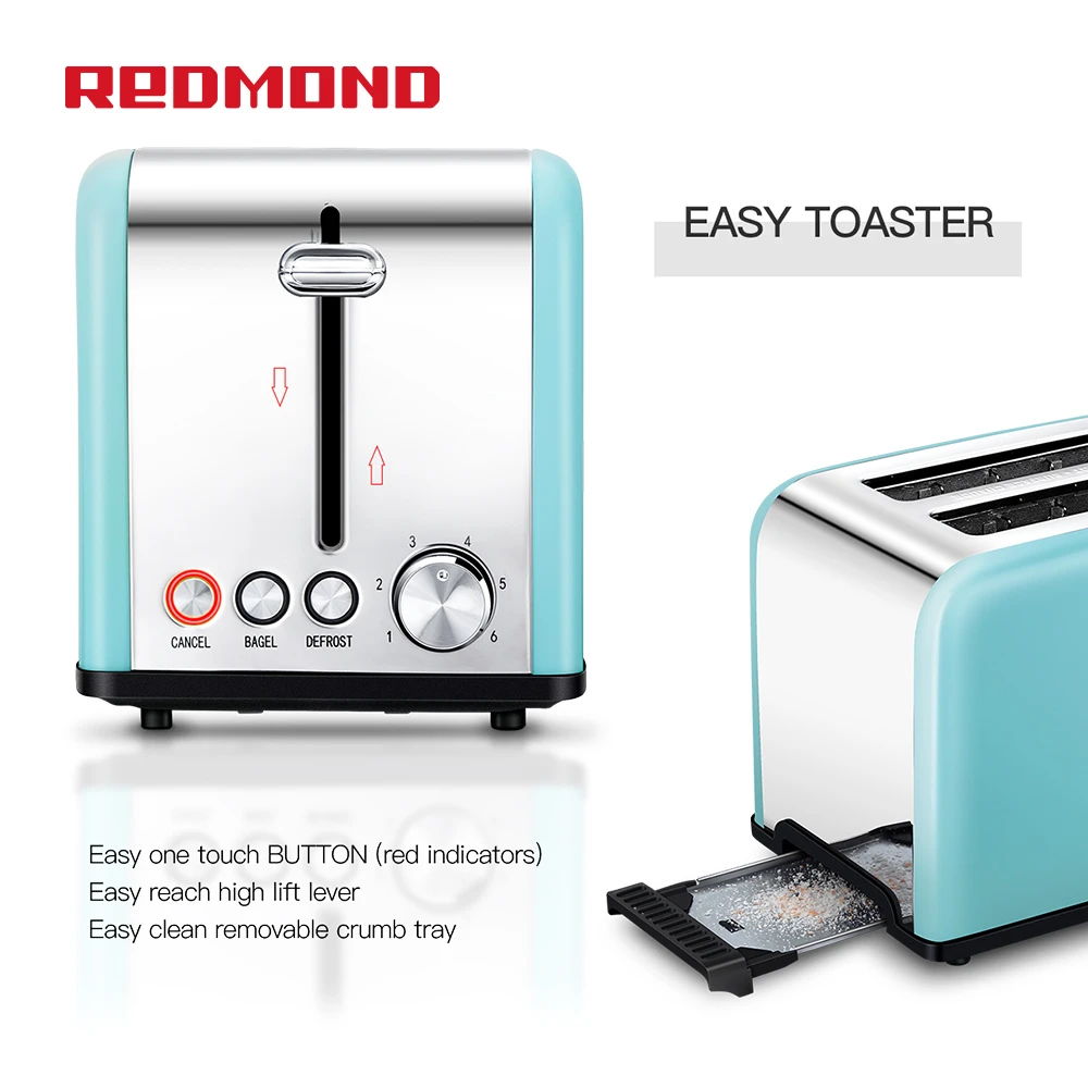 Automatic pop-up bread toaster stainless steel unique design toasters