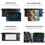 Autoradio 1 Din Android10 Car GPS For BMW E46 M3 318i/320/325/330/335 Rover 75 MG ZT Coupe Radio Navigation Carplay DVD Player