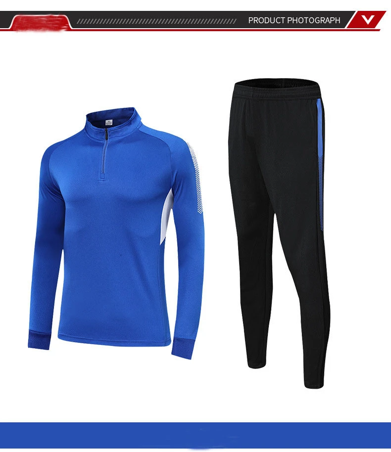 Autumn and winter outdoor basketball training suit football tracksuit men and women fitness two-piece set