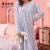 Import autumn long dress night sleep fancy print wholesale cotton nightgowns from China