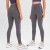 Autumn winter European and American new style align brushed hairly with side pocket yoga pants high waist elastic slim fit sport