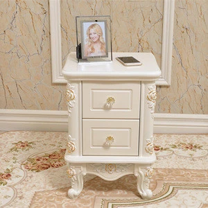 B1603 bedroom mirrored furntiure popular modern mirrored french table hospital bedside cabinet