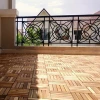 B4391 Acacia Wood Interlocking Deck Tiles, Plastic wood composite interlock deck tile or Plastic Decking Flooring Tiles