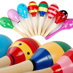 baby rattle toys wooden maraca musical maraca toys