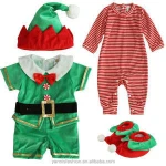Baby Rompers Newborn clothes Funny Animal Santa Little Snowman Carnival Christmas Halloween Costume for Kids E124023