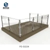 Balcony Stainless Steel Glass Railing balustrades with handrails