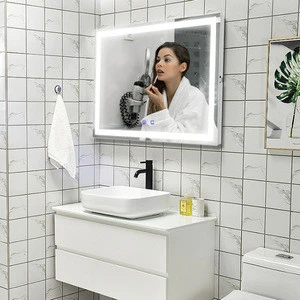 Bathroom Cosmetic beauty Decoration Large Luxury Vanity LED lighted bath Mirror