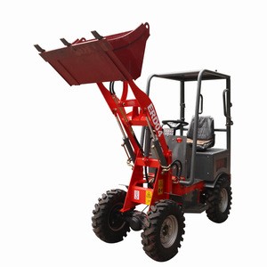 Battery Operated 4 Wheel Drive Electric Cheap Mini farm skid steer front end wheel Loader for sale Made in China