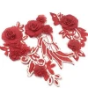 Beautiful 3D puff  flower bead applique embroidery patches baby girls clothing accessories