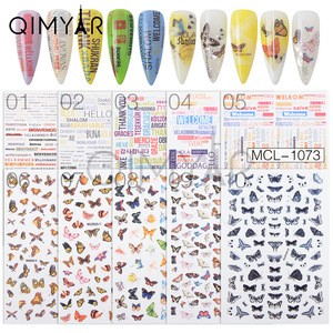 Beauty Sticker 3D Nail Decal Butterfly Sticker China Manufacturer Nail Art Sticker