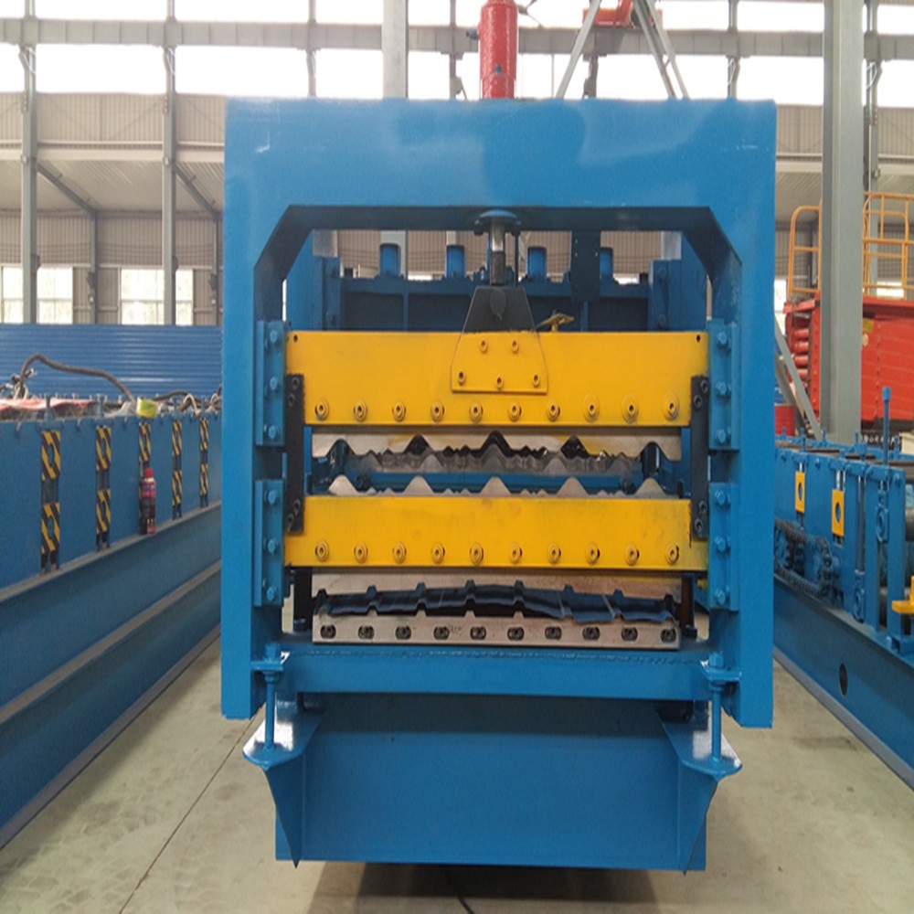 BEST PRICE DOUBLE DECK GLAZED TILE ROLL FORMING MACHINE