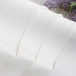 Best Quality White 100% Polyester Fabric Organic Eco-Friendly Double-Faced Memory Fabric for Wedding Underwear Sleepwear Girls