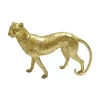 Best Selling Home Decoration Gold Sculptures Resin Leopard Statues