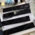 Import Black Marquina Marble 2 x 1 Bullnose Tile Trim Polished Edge Decorative Liner from China